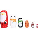 【PT10倍+10%OFFクーポン】ロシアマトリョーシカ人形 クリスマス サンタクロース マトリョーシカ人形 可愛い おもろい 子供 おもちゃ 子供の日 誕生日 クリスマス プレゼント 父の日