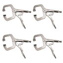 【PT10倍+10%OFFクーポン】C型ロッキングプライヤー C型バイスプライヤー バイスCクランプ 調節可 DIY 木工 工具 固定工具 父の日