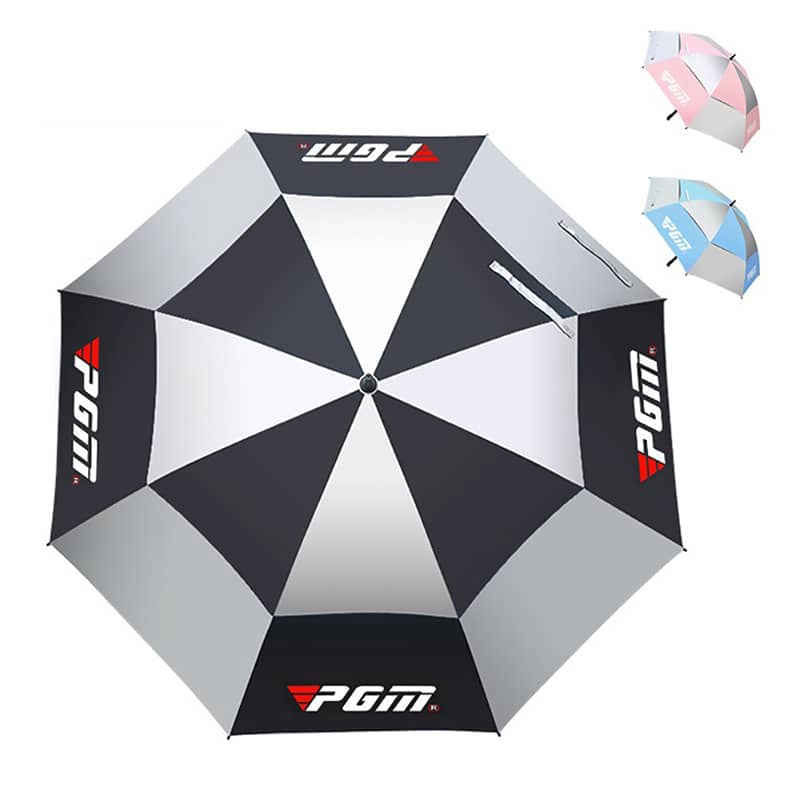 【楽天スーパーSALE10%OFF】晴雨兼用 日傘 ゴルフ傘 大型サイズ 直径135cm UVカット 日焼け 熱中症対策 風に強い二重構造 スポーツ観戦 自動開閉 ワンタッチ ジャンプ傘 釣り防風防水傘 2308 父の日