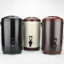 【PT10倍+10%OFFクーポン】6L/8L/10L/12L 保温ポット 保温ジャグ 卓上断熱バレル 大容量 二重層 温水ボイラー 魔法瓶 ホット コールド二重絶縁 ミルクティー保温バケツ 商業向け 大容量 ジュース お湯 ミルク ミルクティー豆乳用 断熱バレル 父の日