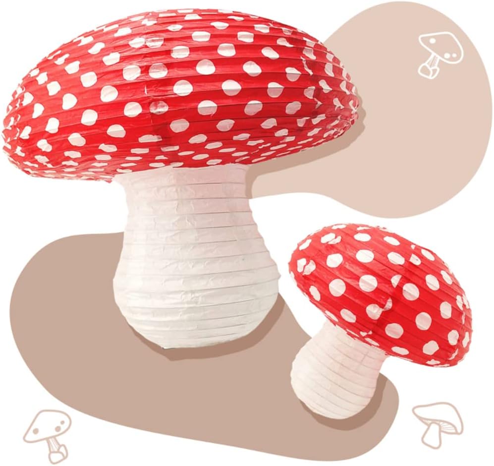 【PT10倍+10%OFFクーポン】10個セット 紙提灯 キノコ 提灯 ちょうちん 誕生日 飾り付け 燈籠 きのこ ペ..