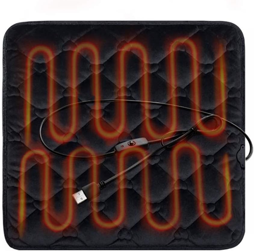 【PT10倍+10%OFFクーポン】【防寒対策】電熱座布団 クッション シート ホット 30℃〜39℃恒温 45*45cm 電熱 マット ヒータート ミニ USB給電式 在宅勤務 事務室 テレワーク 洗える 父の日