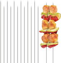 【PT10倍+10%OFFクーポン】100本組 33cm バーベキュー串 焼き串 魚串 ステンレス BBQフォーク バーベキュー道具 調理器具 アウトドア キャンプ 再利用可能 2308 父の日
