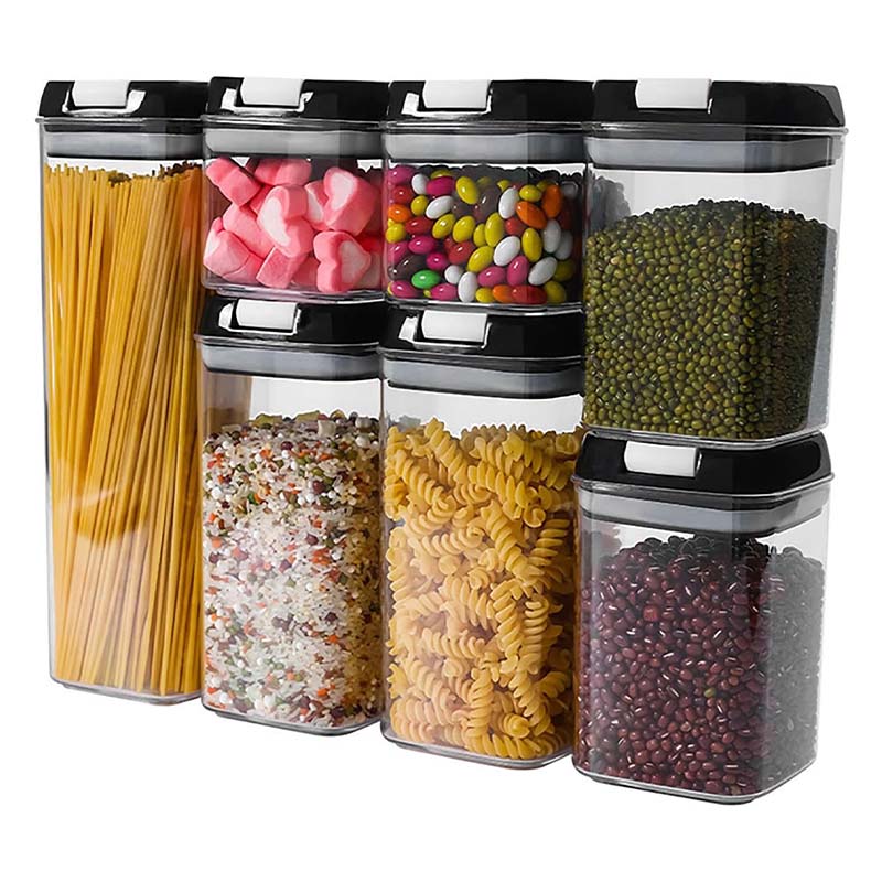 【PT10倍+10%OFFクーポン】7個セット キャニスターセット 穀物密封ジャー 食品保存容器セット 密閉保存容器 保存瓶 お茶 ーヒー豆 砂糖 キャンディー クッキー キッチンキャニスター ガラス キャニスター 保存容器 食品保存瓶 収納 キッチンカウンター用 家庭用 父の日