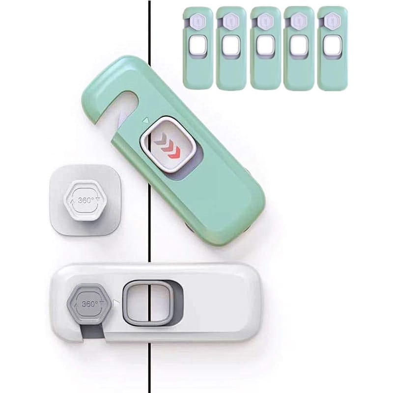 【楽天スーパーSALE10%OFF】5本セット チャイルドロック 引き出しロック ドアロック キャビネットロック冷蔵庫 ストッパー ベビー 扉 ロック 赤ちゃん 引き出し ストッパー 防災 地震対策 父の日