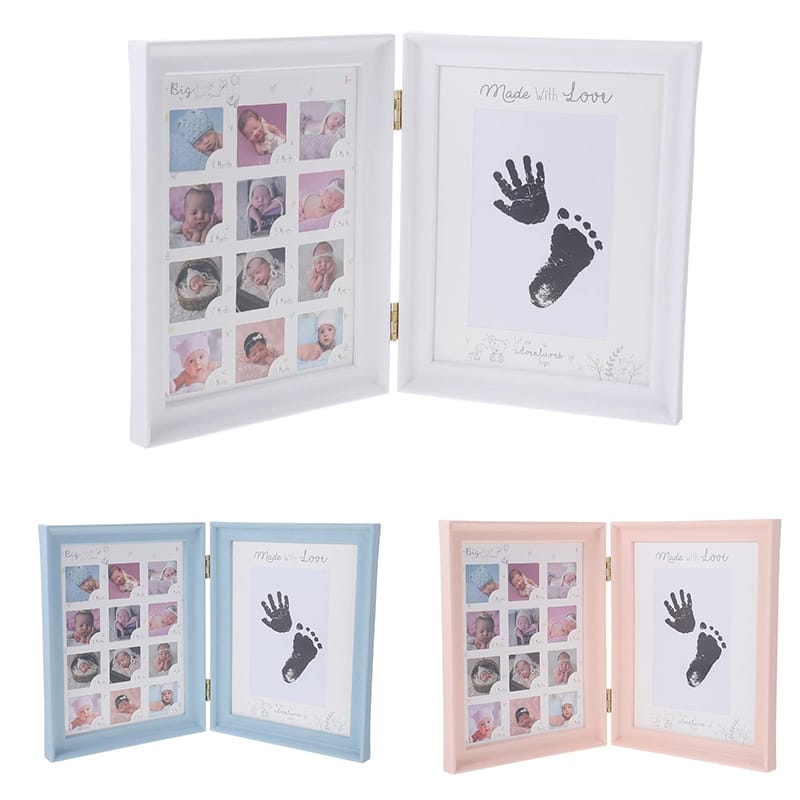 【PT10倍+10%OFFクーポン】ベビーフレーム 写真立て 記念写真 成長記録 出産祝い 手形 足形記念用品 ギ..