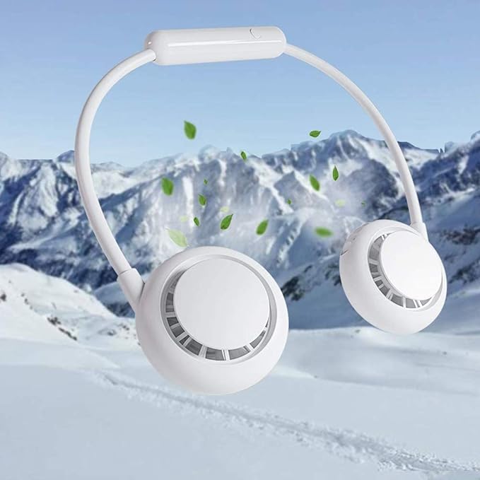 携帯扇風機 バッテリー内蔵 充電式 扇風機 首掛け手持ち 軽い　1000mAh 卓上扇風機 折りたたみスタンド機能 最大3/6時間動作 3段階風量調節 USB扇風機 ミニ 小型扇風機 熱中症 暑さ対策 オフィス アウトドア用 父の日