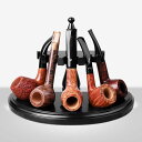 【PT10倍+10%OFFクーポン】タバコパイプスタンド 木製 おしゃれ ホルダー 喫煙パイプホルダー ラック5本のタバコパイプ用 無垢材