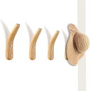 【PT10倍+10%OFFクーポン】壁掛けフック 木製 壁掛けハンガー 北欧 ウォールナット ウォールフック 石膏ボード壁 コート掛け 玄関用 可愛い 洋服 帽...