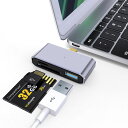 Type C SDカードリーダー タイプc USB 変換 3in1 SD TFカメラアダプタ 1TB対応 メモリカードリーダー OTG機能 設定不要 写真/動画...