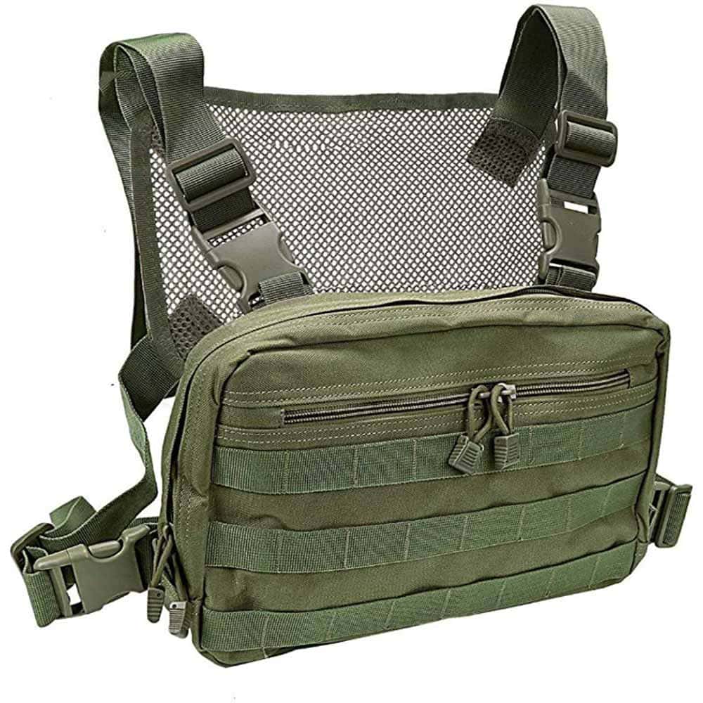 【PT10倍+10%OFFクーポン】チェストバッグ 多機能 戦術チェストバッグ クライミング ヒップホップ 保護ケース ストリート ファッション チェストリグ ...