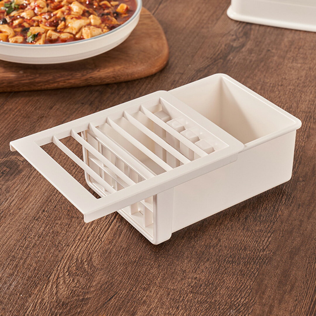 【マラソン限定 クーポン発行中】豆腐カッター 簡単 手軽 豆腐 カッター さいの目切り キッチン便利グッズ 豆腐スライサー 手作りプレスメーカー食品スライサー金型カッターボックスケース