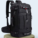 登山リュック40L 旅行 バックパック 15.6インチPC リュックサック スクエア 3way 多機能 防水 アウトドア 防災 大容量 リュック 登山 バックパック おしゃれ 黒(4)
