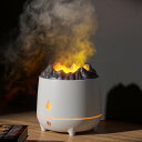 \マラソン期間 P10倍/炎の加湿器 卓上 400mL 大容量 加湿器 アロマ 静音 卓上加湿器 空気清浄機 空焚き防止 卓上アロマ加湿器 タイマー機能 2つ炎の効果 自動で電源オフ 乾燥防止 空気清浄機 炎の常夜灯 ナイトライト オレンジ色 雰囲気作り 超音波式