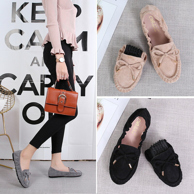 やわらか フラットシューズ パンプス ソフトソール らくちん パンプス バレーシューズ 靴 シューズ カ..