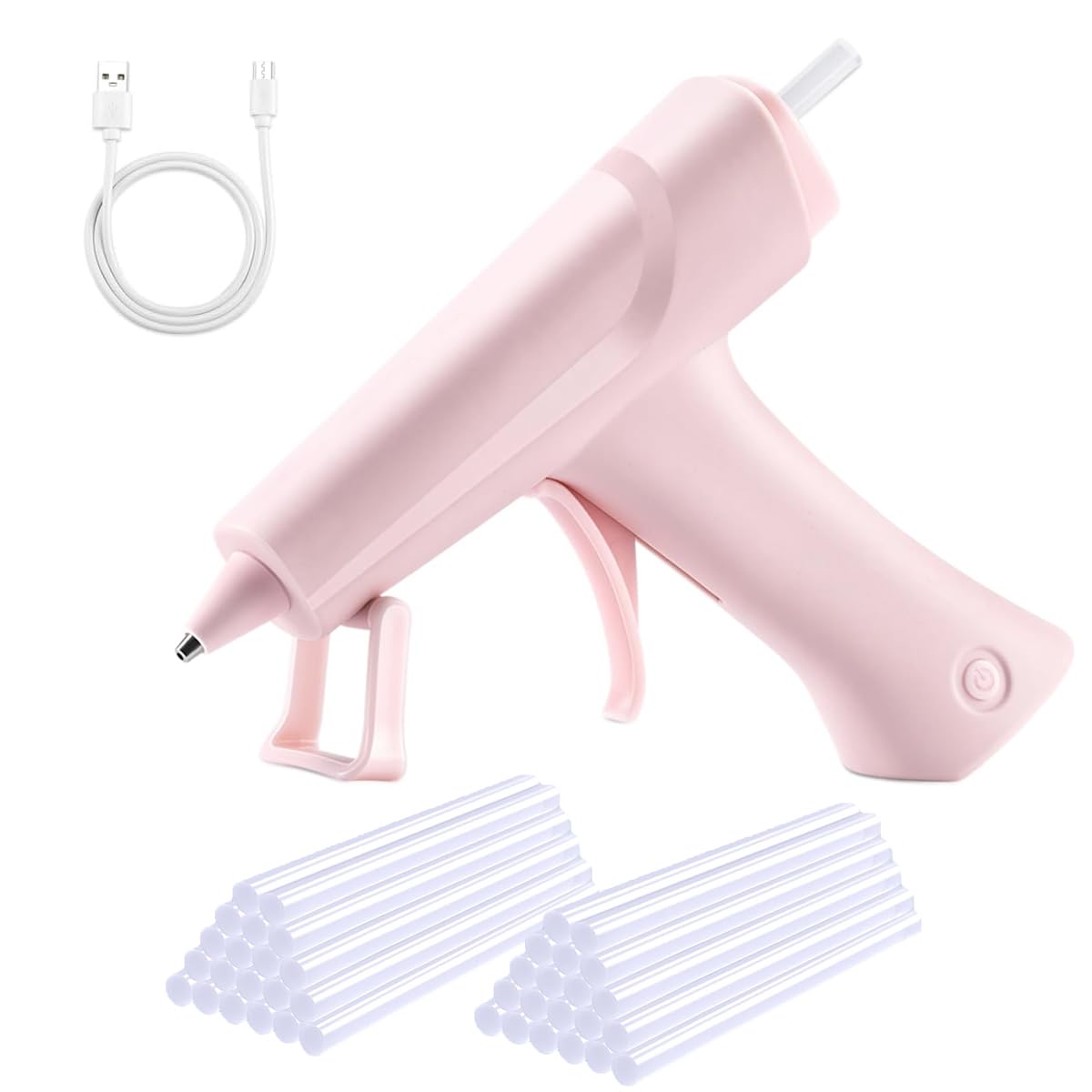 グルーガン超強力 ロング グルー 10本付 グルーガン 初心者向 高温 接着 ホット ボンド 小型 コード式 DIY 工具 道具 ハンドメイド