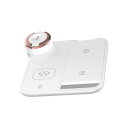 4in1 ワイヤレス充電ステーション、スマホスタンド 充電 ワイヤレス充電器 4in1 - 磁気 15W 急速充電スタンド,アウトドア旅行、デスク、家庭用ライト...