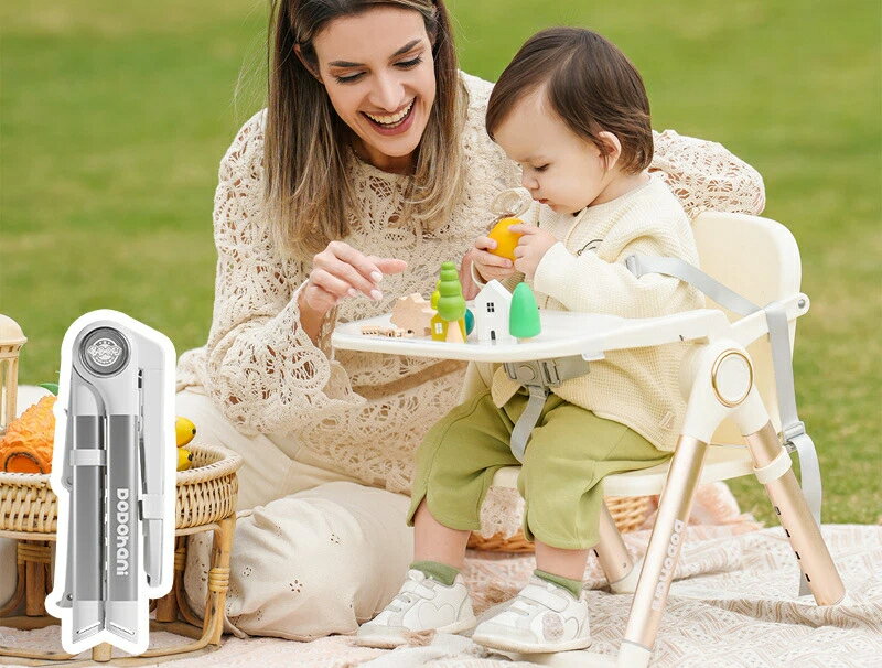 ベビーチェア 子供用ダイニングチェア 多機能 折りたたみ式 携帯用 ベビー成長チェア