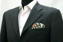 ◆【N-8】ポケットチーフ 挿すだけ 台紙 フィックスポン パッフド1【ブラック】【和柄】fixpon 差し込み式 送別 卒業式 入学式 入社式 結婚式 ブライ...