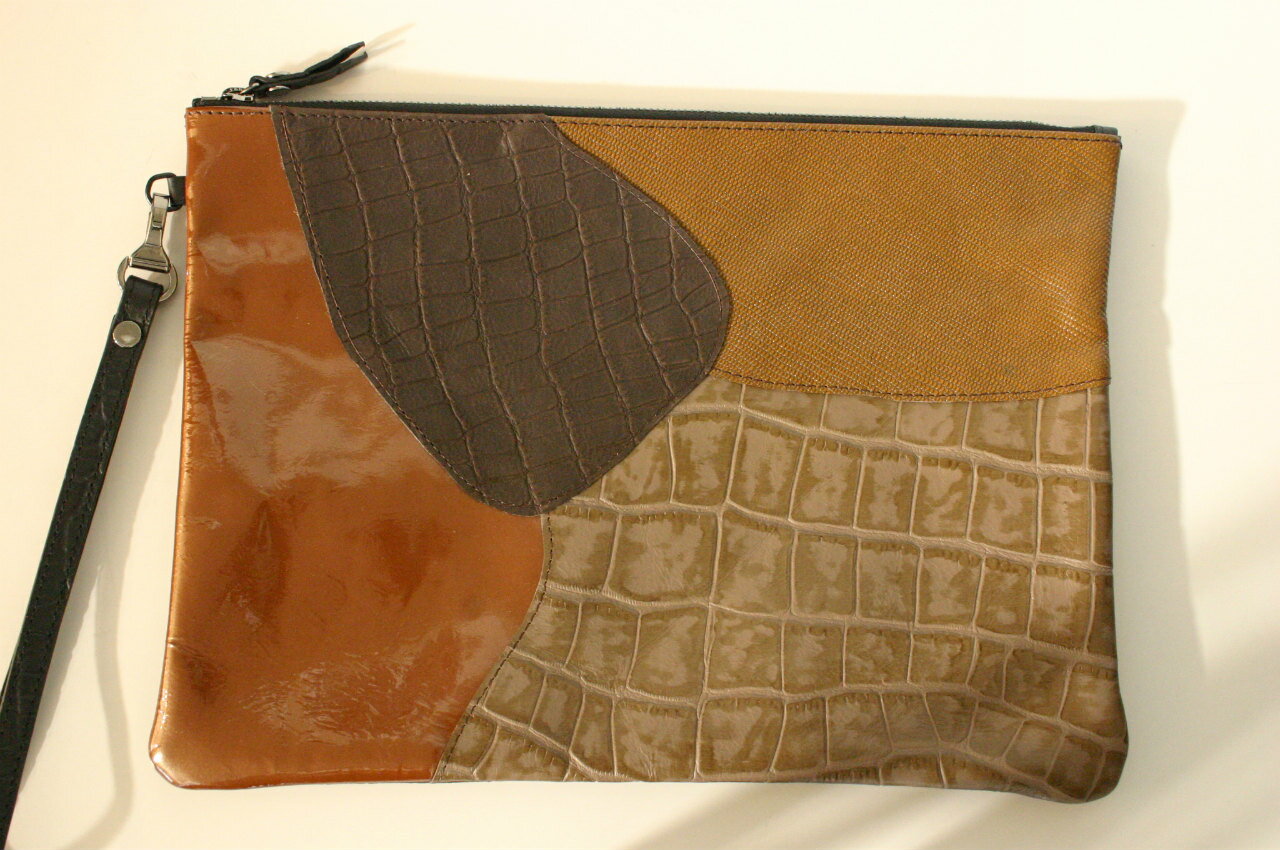 Rakuten - 送料無料 クラッチバッグ パッチタイプ　RE VERDIR　[リベルディ]　ブラウン※ギフトラッピングは承っておりません