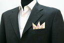 ◆【P-8】ポケットチーフ 挿すだけ 台紙 フィックスポン スリーピークス【ベージュ】【ピンク花柄】fixpon 差し込み式 送別 卒業式 入学式 入社式 結婚...