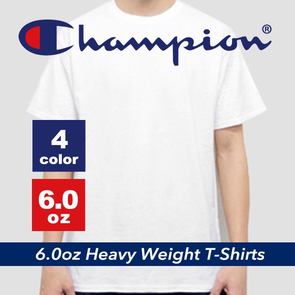 チャンピオン ペアTシャツ CHAMPIONチャンピオン 6.0ozヘビーウェイトTシャツ 4250 半袖 メンズ レディース 送料無料　(2点までクリックポスト/3点から佐川急便)