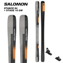 SALOMON サロモン スキー板 STANCE 84 + STAGE 10 GW ビンディングセット 23-24 モデル