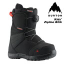 BURTON バートン スノーボード ブーツ キッズ Kids 039 Zipline BOA Black 23-24 モデル