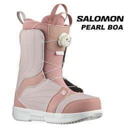 SALOMON サロモン スノーボード ブーツ PEARL BOA ASH ROSE Ash Rose/Lilac Ash/White 23-24 モデル レディース