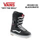 VANS oY Xm[{[h u[c MEN'S INVADO OG BLACK/WHITE 23-24 f