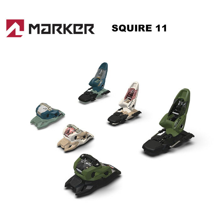 MARKER マーカー ビンディング ビンディング SQUIRE 11 ※ビンディングの単品販売は行っておりません。 　ビンディングのみのご購入はキャンセルとなります。ご了承ください。 ※解放値について※ 当店での解放値設定は「10」までとなっております。予めご了承ください。 ※ご注意※ ・製造過程で細かいキズがつくことがありますが、不良品には該当いたしません。 ・実店舗と在庫を共有しているため、タイミングによって完売となる場合がございます。 ・モニターの発色によって色が異なって見える場合がございます。