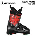 ATOMIC アトミック スキーブーツ ALL MOUNTAIN HAWX PRIME 100 GW Black/Red 【Ultimate wide fit-究極のワイドフィット-】 ワイドでボリューム感のある102mmラストを採用し、箱から出してすぐに素晴らしいフィット感とジオメトリーを得られる、100％カスタマイズ可能な次世代型スキーブーツです。足と足裏の形状を忠実に再現し、最高のフィット感を実現する革新的なミミックライナーは、カスタムフィッティングを新たなレベルに引き上げます。 【All day comfort-一日中快適な履き心地-】 フルカスタマイズ可能なミミックライナーテクノロジーにより、全く新しいレベルの快適性、保温性、反応性を実現します。軽量なシェル構造と、これまで以上に簡単なステップイン/ステップアウトを組み合わせました。このスキーブーツは、一日中、毎日快適に過ごすための新しいスタンダードを確立します。 【Next-level performance-次世代のパフォーマンス-】 アトミックのトゥルーフレックスPUを使用し、幅広い温度域でスムーズかつ進歩的な柔軟性を維持します。プロライト構造は、ロアシェルとアッパーカフの重要なゾーンを補強し、ブーツの機動性を保ちながら、パワフルなパフォーマンスを実現します。 FLEX：100 LAST：102mm Wide Last SIZE RANGE 24/24.5 - 30/30.5 WEIGHT(g)/SIZE(cm)：2090g(26/26.5cm) SHELL TECHNOLOGY：Memory Fit Prolite CUFF TECHNOLOGY：Adaptive Fit System Cuff Dual Sided Cuff Alignment SHELL/CUFF MATERIAL：PU / PU LINER MODEL：Select Silver LINER TECHNOLOGY：3D Stretch Toe Box POWER STRAP：35mm Velcro Strap BUCKLE：6000-Series Aluminum Made in ROMANIA ※ご注意※ ・製造過程で細かいキズがつくことがありますが、不良品には該当いたしません。 ・実店舗と在庫を共有しているため、タイミングによって完売となる場合がございます。 ・モニターの発色によって色が異なって見える場合がございます。