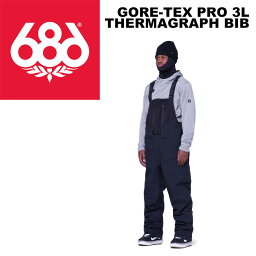 686 シックスエイトシックス ウェア GORE-TEX PRO 3L THERMAGRAPH BIB 23-24(2024)モデル パンツ