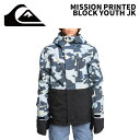 Quiksilver クイックシルバー ウェア MISSION PRINTED BLOCK YOUTH JK 24-25(2025)モデル キッズジュニア ジャケット