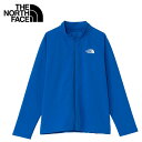 子供用 THE NORTH FACE【SS25・NTJ12564-L/S SUNSHADE F/Z J-HB(ヒーローブルー)】ノースフェイス サンシェイドフルジップ キッズ ジュニア 紫外線対策