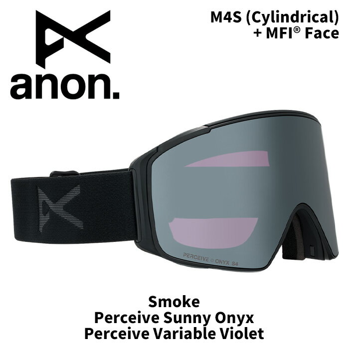 ANON アノン ゴーグル M4S (Cylindrical) + MFI Face Smoke/Perceive Sunny Onyx 25-26モデル【返品交換不可商品】(4)