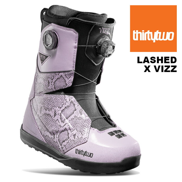 THIRTYTWO T[eB[c[ Xm[{[h u[c LASHED DOUBLE BOA X VIZZ 24-25 f