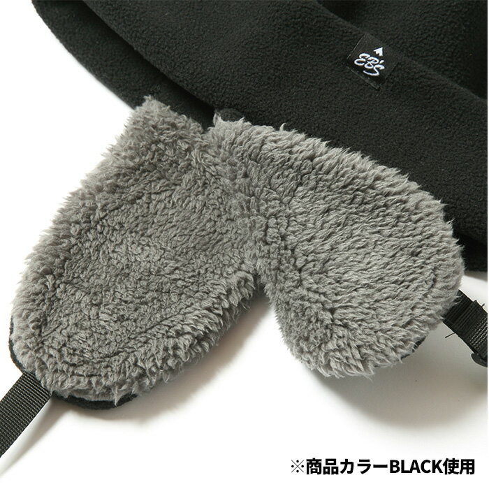 eb's エビス FLEECE FLAP WHITE フリースフラップ キャップ ビーニー 25-26モデル