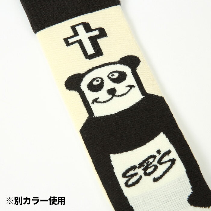 F.JANCK 楽天市場店のeb's エビス VERY WARM PANDA BLUE ベリーウォームパンダ ソックス 25-26モデル｜アングル3