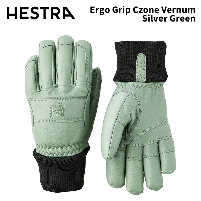 3002820-857HESTRA إȥ  Ergo Grip Czone Vernum Silver-Green 24-2...