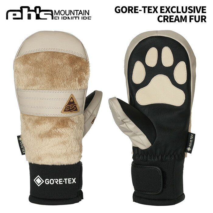 eb's【24/25・GORE-TEX EXCLUSIVE：CREAM FUR】エビス　ゴアテックス　エクスクルーシブ　ミトングローブ　スノーボードグローブ