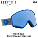 ELECTRIC エレクトリック ゴーグル EK1 Flood Blue Blue Chrome Contrast 24-25 モデル【返品交換不可商品】