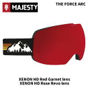 MAJESTY マジェスティ ゴーグル The Force Arc black | XENON HD red garnet + XENON HD rose revo 24-25 モデル