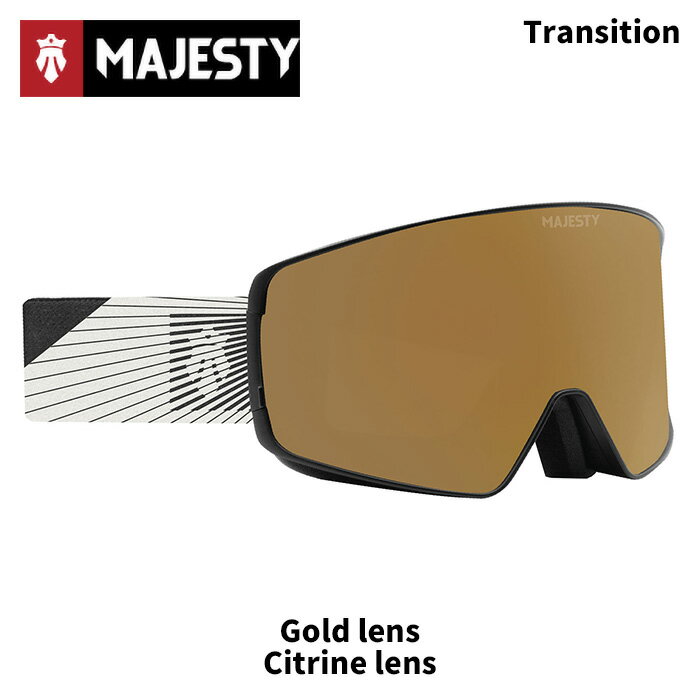 MODEL : TRANSITION COLOR : black LENS : Gold lens LENS : Citrine spare lens Transition goggles are engineered with ergonomic design, frame/lens ventilated system, triple density foam and double lens upgraded with anti-fog, anti-smudge and reflective coating. Great for mountain adventures and ski touring. Comes with a protective box, neoprene cover for the extra glass and glass cloth ※ご注意※ ・製造過程で細かいキズがつくことがあります。ご了承ください。 ・実店舗と在庫を共有しいるため、タイミングによって完売となる場合がございます。 ・モニターの発色によって色が異なって見える場合がございます。 【返品交換不可商品】