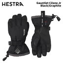 【32530-100380】HESTRA ヘストラ グローブ Gauntlet CZone Jr Black/Graphite 24-25 モデル
