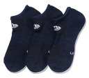 NEWERA【SOCKS SHORT 3PAIRS:NAVY】13061316 ニューエラ 三足セット 靴下 ソックス ショートソックス