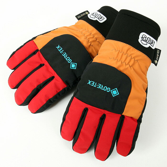 eb's エビス GORE-TEX JR 5 RED ゴアテックス ジュニアファイブ グローブ 25-26モ...
