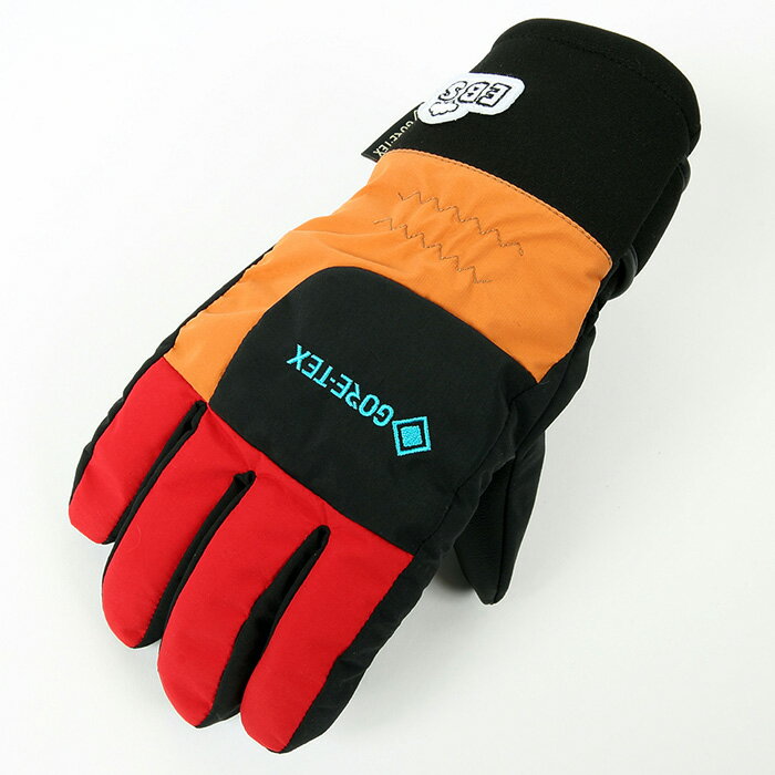 eb's エビス GORE-TEX JR 5 RED ゴアテックス ジュニアファイブ グローブ 25-26モ...