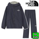 子供用 THE NORTH FACE 【RAINTEX EUREKA:NY(TNFネイビー)】ノースフェイス レインテックス ユリイカ 雨具 上下セット