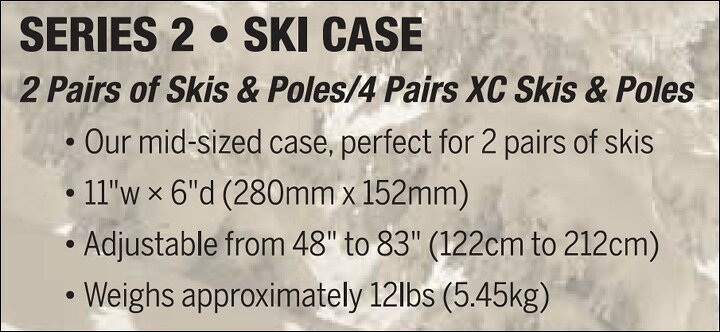 SPORTUBE【Series 2】スキー収納のハードケース SKI二台収納用　スポーチューブ　...